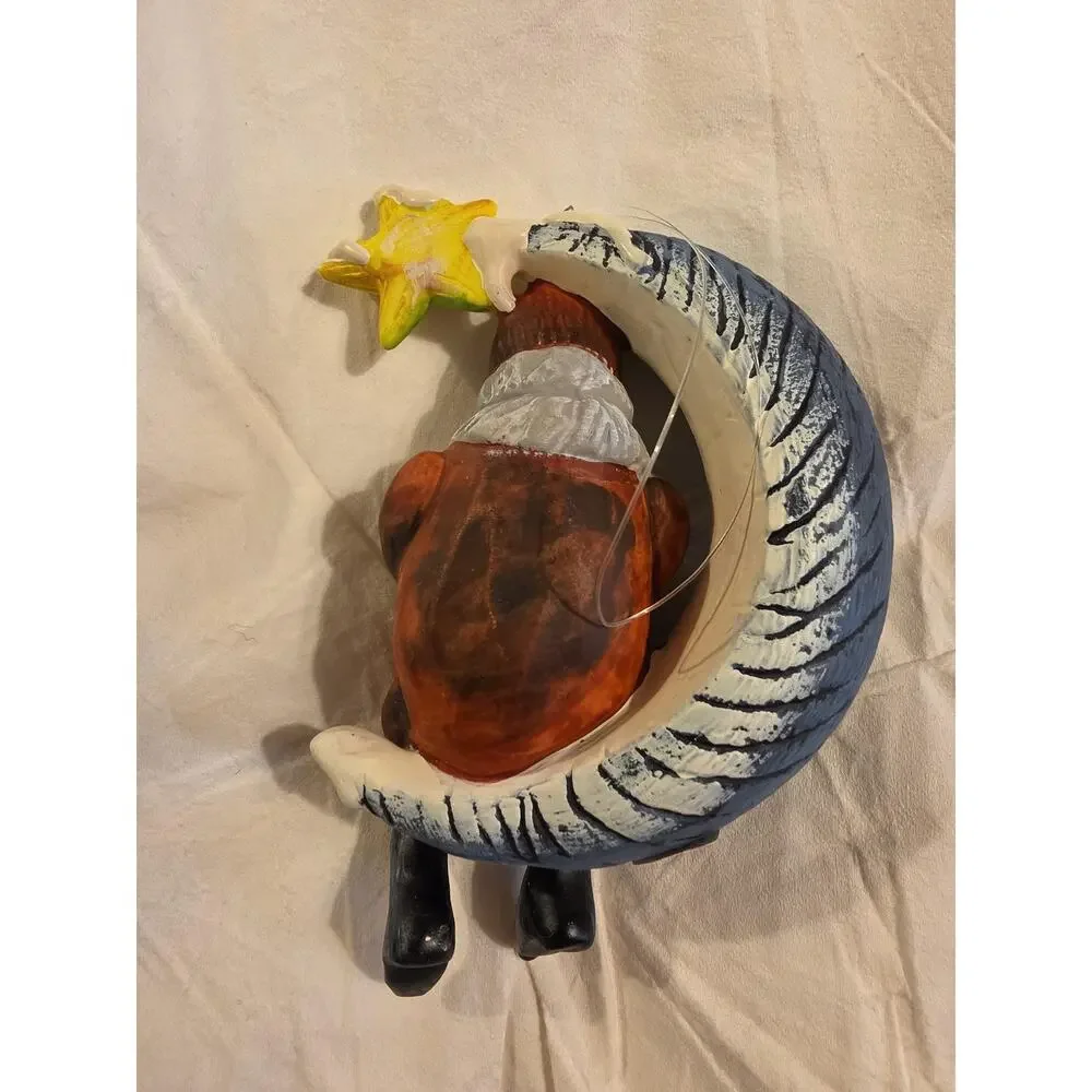 Department 56 Santa in a Moon Ornament